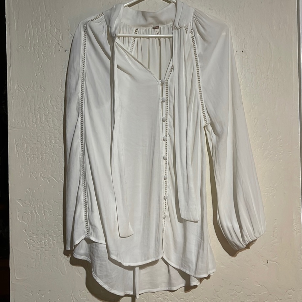 Super cute classy white blouse